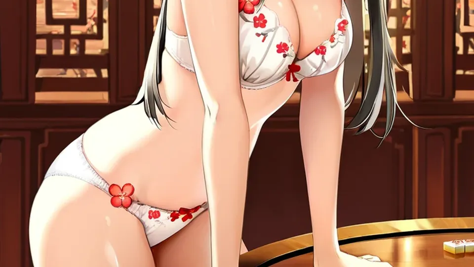 Bamboo Mahjong Girls gameplay screenshot 2