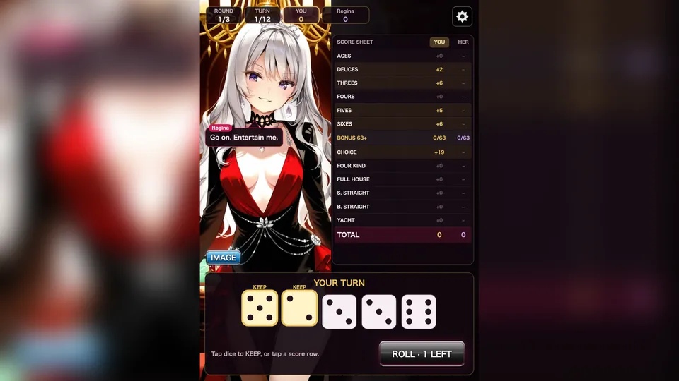 Femdom Yacht Dice gameplay