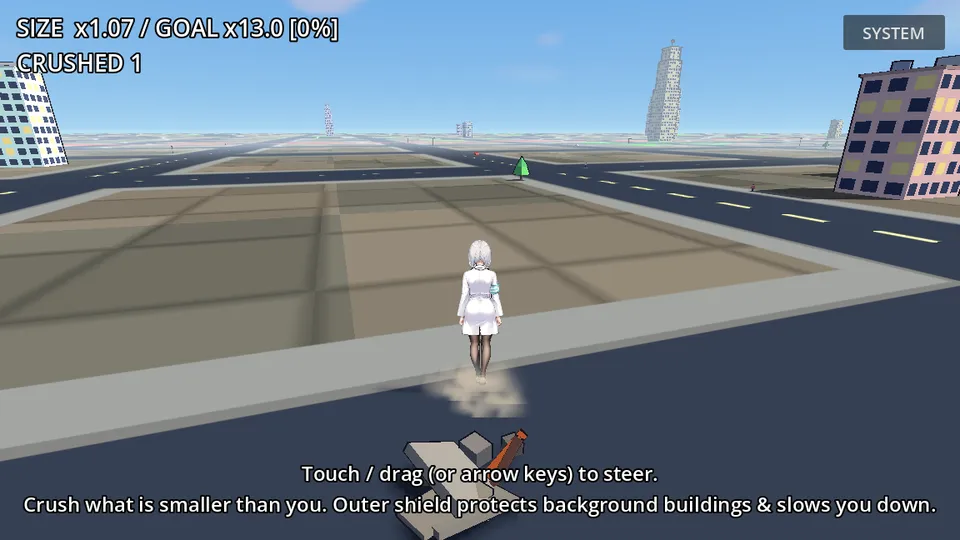 Giantess Snake gameplay