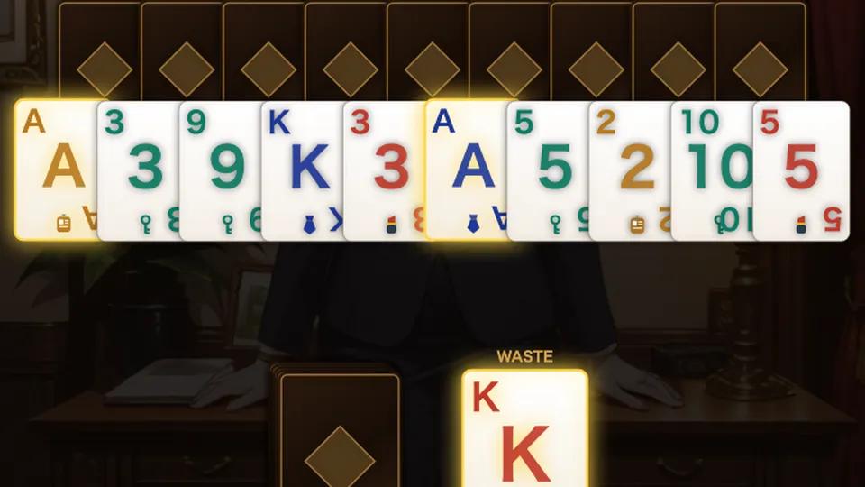 MILF Office Solitaire gameplay