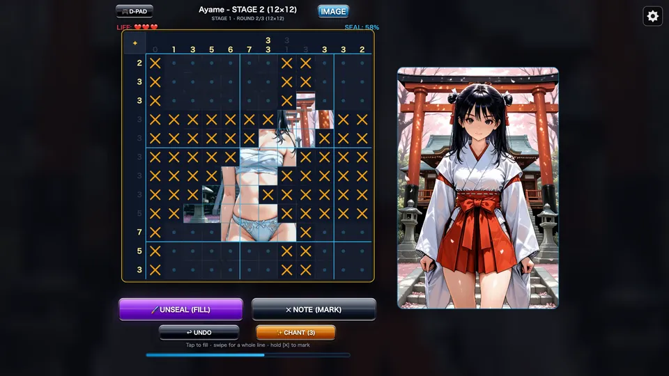 Picross Runes gameplay